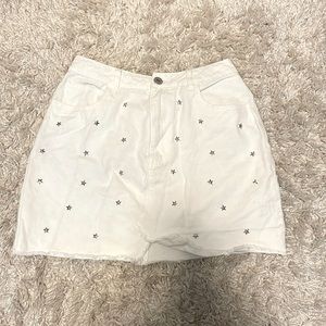 Cotton On White Denim Skirt